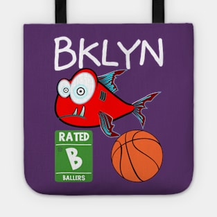 Brooklyn Rowdy Fishes Basketball Squad Warmup Jersey (Style 2) Tote