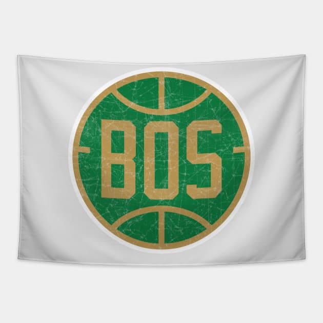 Boston Vintage Basketball Tapestry by WalkDesigns