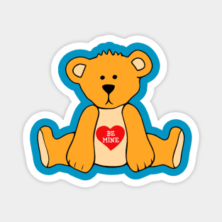 Valentine Teddy Bear Be Mine Magnet