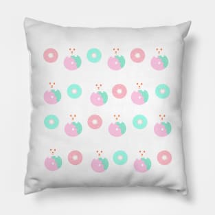 Donut Puppy Pattern Pillow