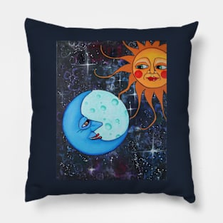 sun and moon Pillow