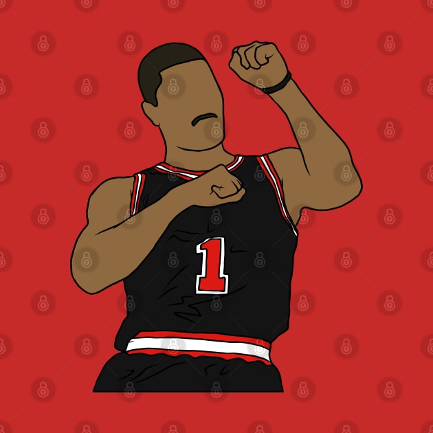 Derrick Rose Celebration by rattraptees