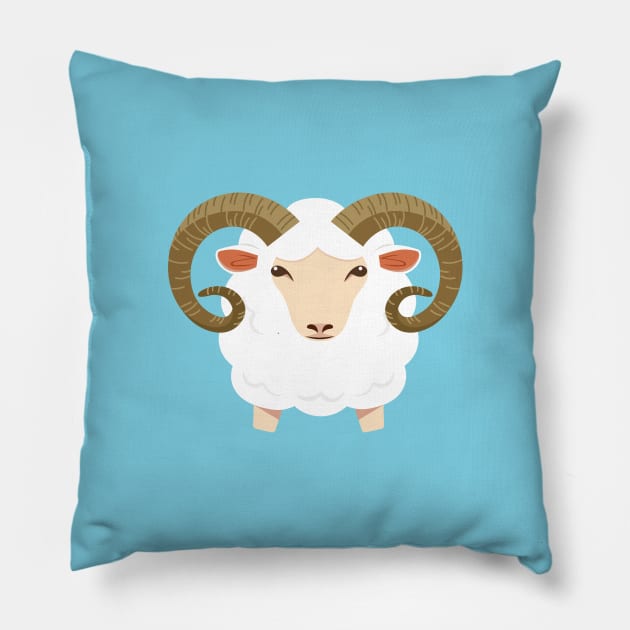 Aries Zodiac Horoscope Pillow by icepop