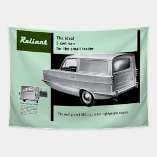 RELIANT 5CWT THREE WHEELED VAN - advert Tapestry