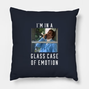 I'm in a glass case of emotion Pillow