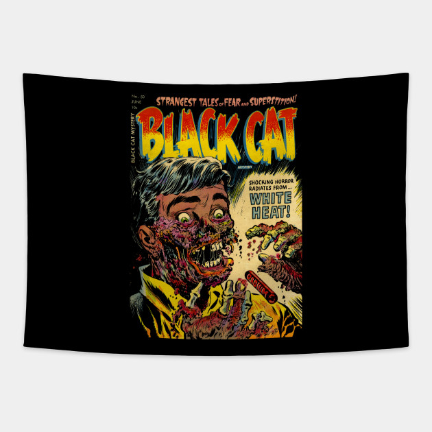 Black Cat Mystery 50 Radium Tapestry Teepublic