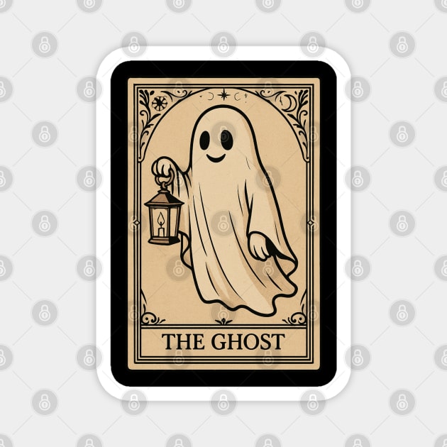 Spooky Arcana: The Ghost Tarot Magnet by Stylecombinator
