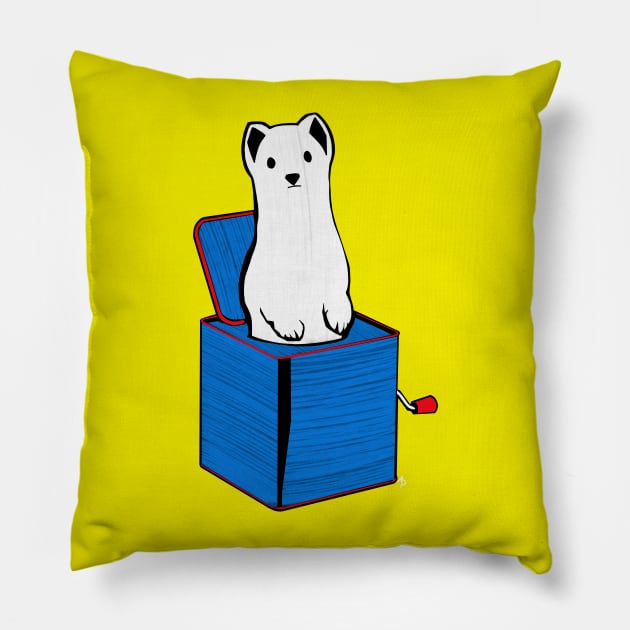 Pop Goes the Weasel Pillow by LefTEE Designs