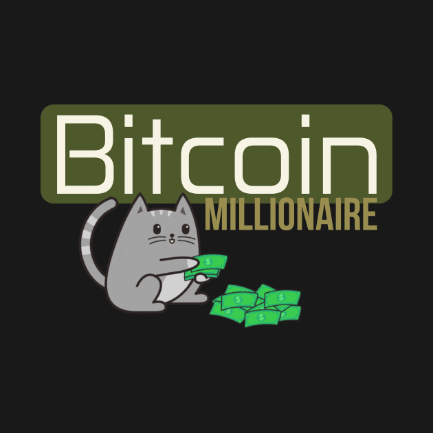 Bitcoin Millionare Cat by Arend Studios