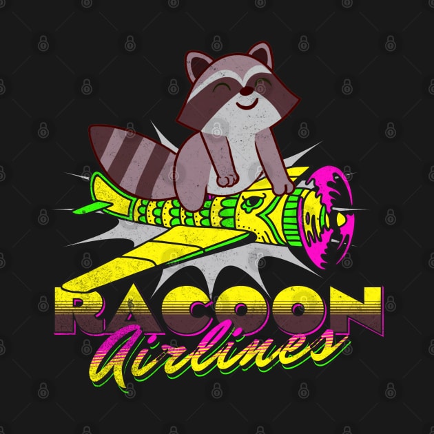 Racoon Airlines by alcoshirts