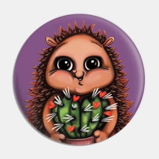 Hedgehog boy Pin