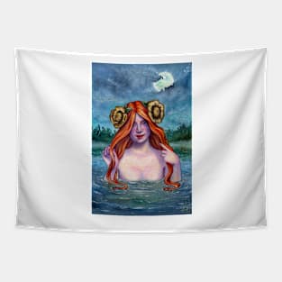 Moon bath Tapestry