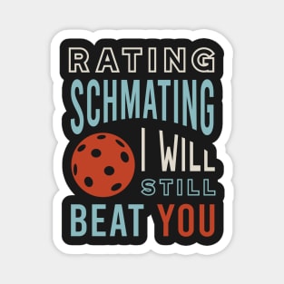 Funny Pickleball Player Rating Magnet