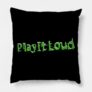 Nintendo "Play It Loud" Green Logo Pillow