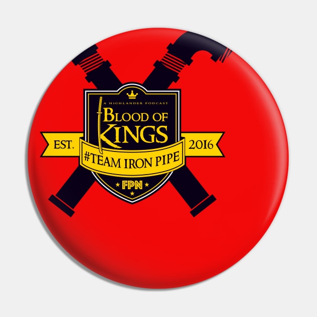 Blood of Kings Team Iron Pipe (Black) Pin by Fandom Podcast Network