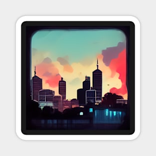 Melbourne | Comics Style Magnet