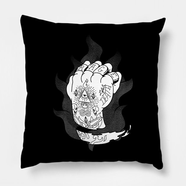 God's Rage Pillow by edgarOaks