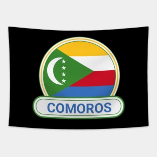 The Comoros Country Badge - The Comoros Flag Tapestry