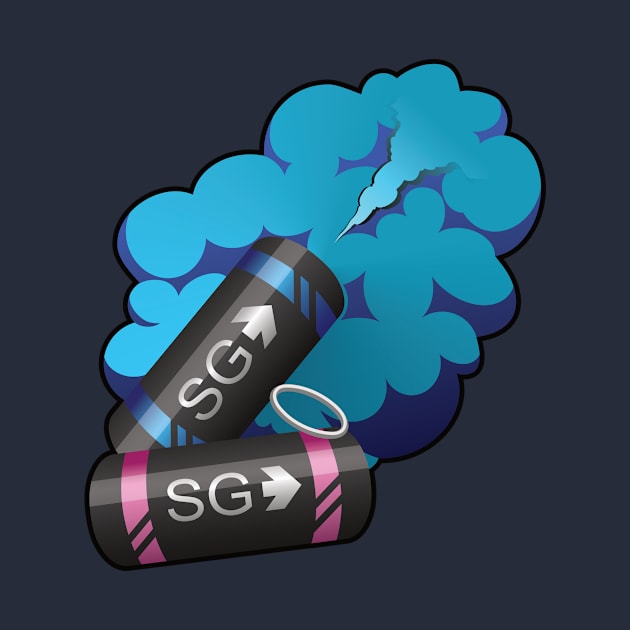 smoke grenade - blue by Evil Nut