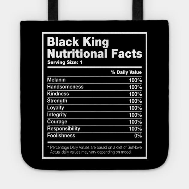 Download Black King Nutritional Facts Black History Month T-shirt T-Shirt - Black History Month 2019 ...
