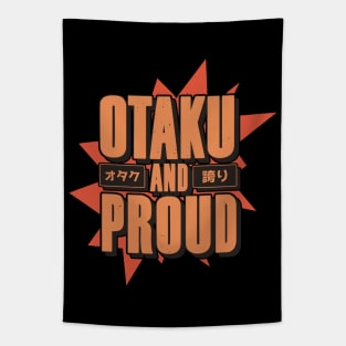 Otaku And Proud Japanese Anime Fan Vintage Tapestry