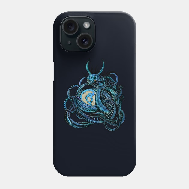 Jormungandr Phone Case by manicgremlin