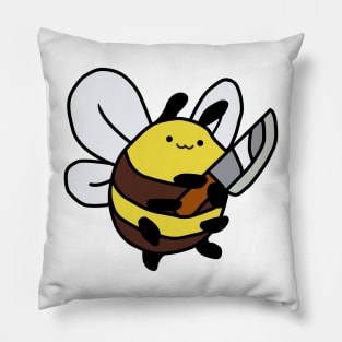 Happy Bee-Knife Pillow