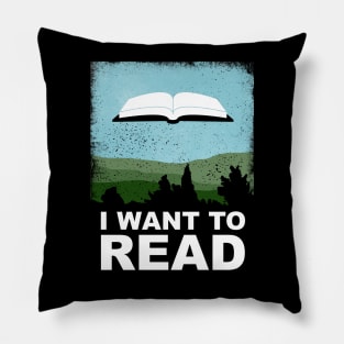 I Want to Read Pillow