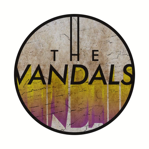 THE VANDALS - VINTAGE YELLOW CIRCLE by GLOBALARTWORD