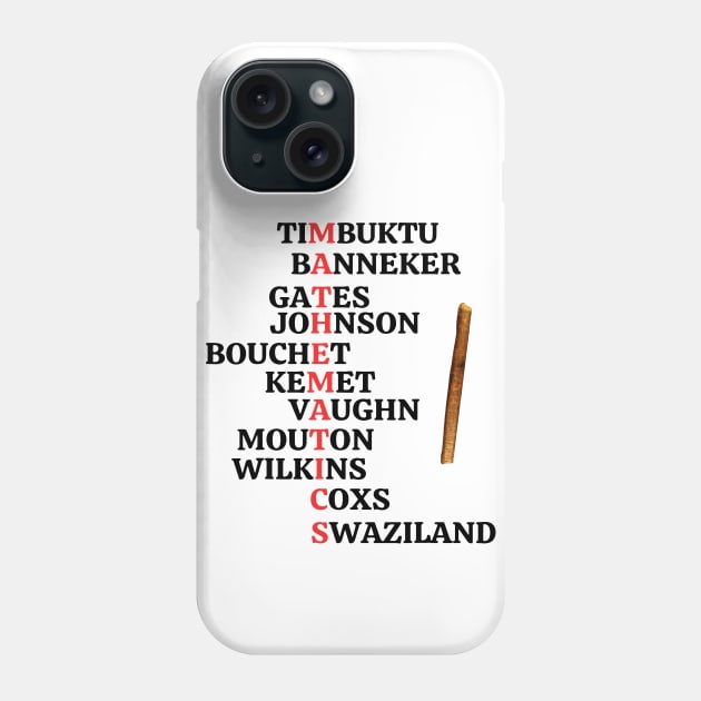 Black Mathematicians Phone Case by ArchmalDesign