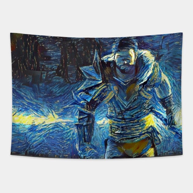 Dragon Age 2 Hawk Starry Night Tapestry by Starry Night