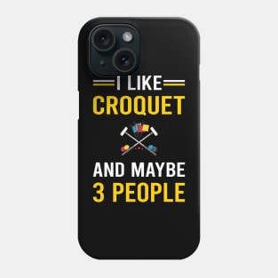 3 People Croquet Phone Case