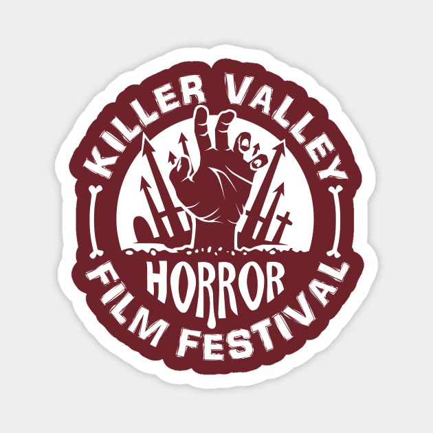 Horror Fest - WHITE LOGO Magnet by The Killer Valley Graveyard