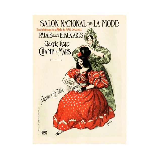 SALON NATIONAL DE LA MODE Vintage French Fashion Show Exhibition Advertisement Art by vintageposters