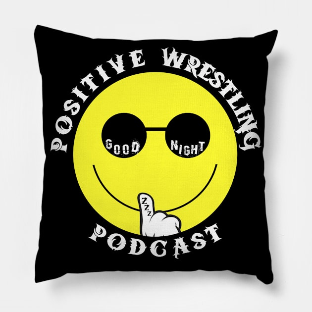 The Positive Wrestling Podcast Logo Pillow by HTW Shop