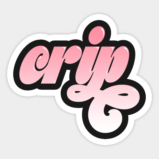 Crip Bubblegum Pink Disability Sticker Teepublic
