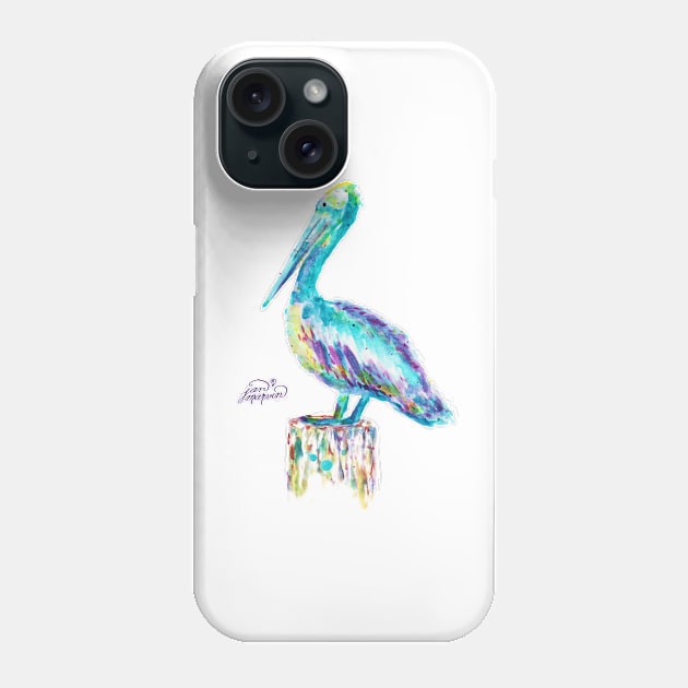 Pelican watercolor Phone Case by janmarvin