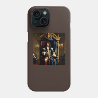 Louis XIV watching his Smartphone Phone Case