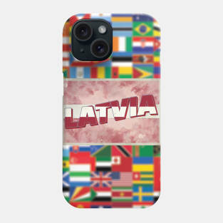 Latvia Vintage style retro souvenir Phone Case