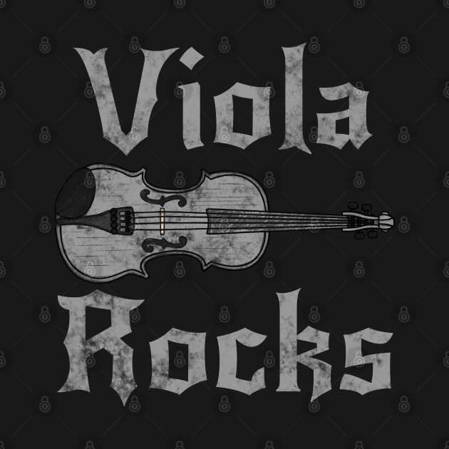 Viola Rocks, Violist Heavy Rock Musician Goth by doodlerob