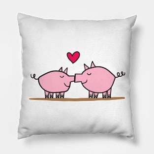 pig kiss Pillow