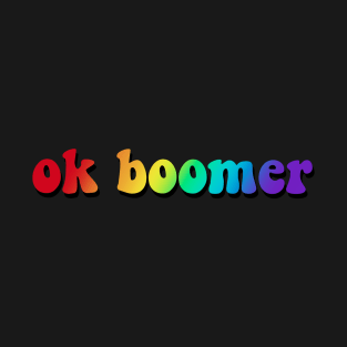 ok boomer, rainbow edition T-Shirt