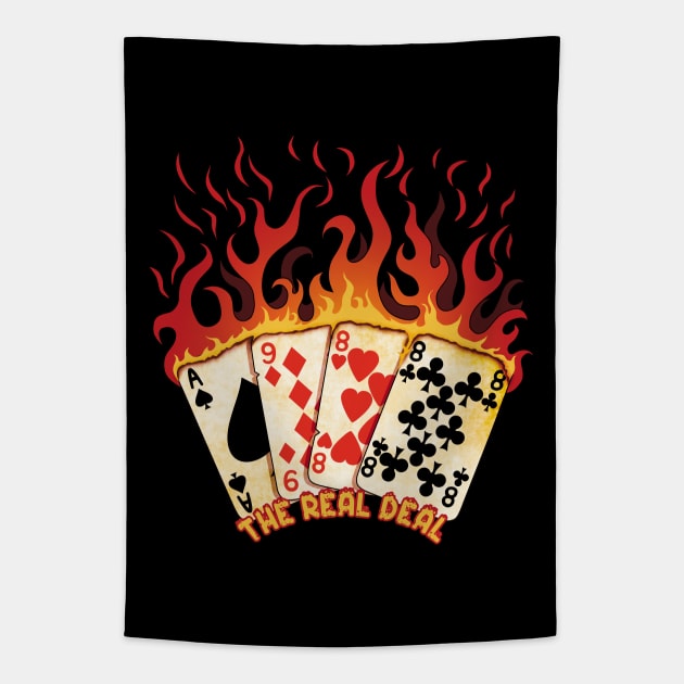 Born in 1988 - birthday burning cards Tapestry by TMBTM