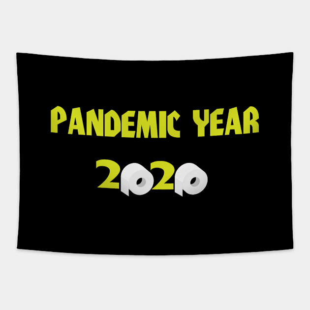 Pandemic Year 2020 Tapestry by JevLavigne