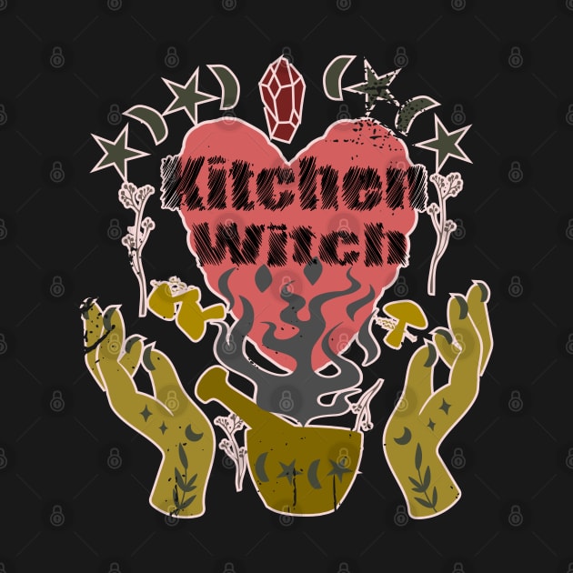 Kitchen Witchcraft Love Spell Apothecary by Redmanrooster