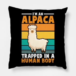 Alpaca in a Human Body Pillow