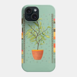 Aesthetic plant in a pot Phone Case