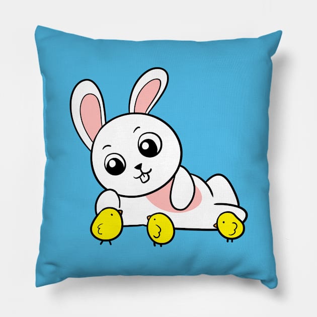 Easter Bunny Pillow by WildSloths