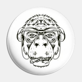 Grandpa Monkey Pin