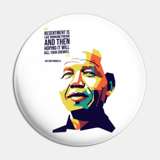 Nelson Mandela On WPAP Pin